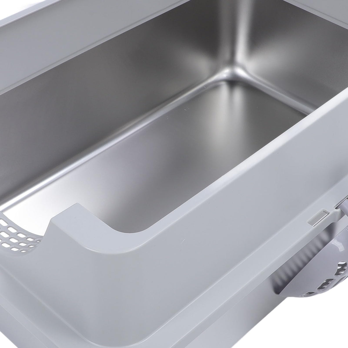Enclosed Stainless Steel Litter Box with Flip Top Lid W654