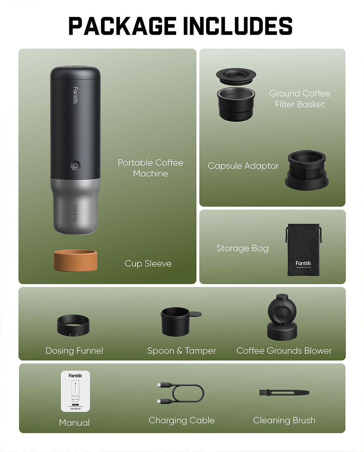 Portable Espresso Maker with USB-C B237