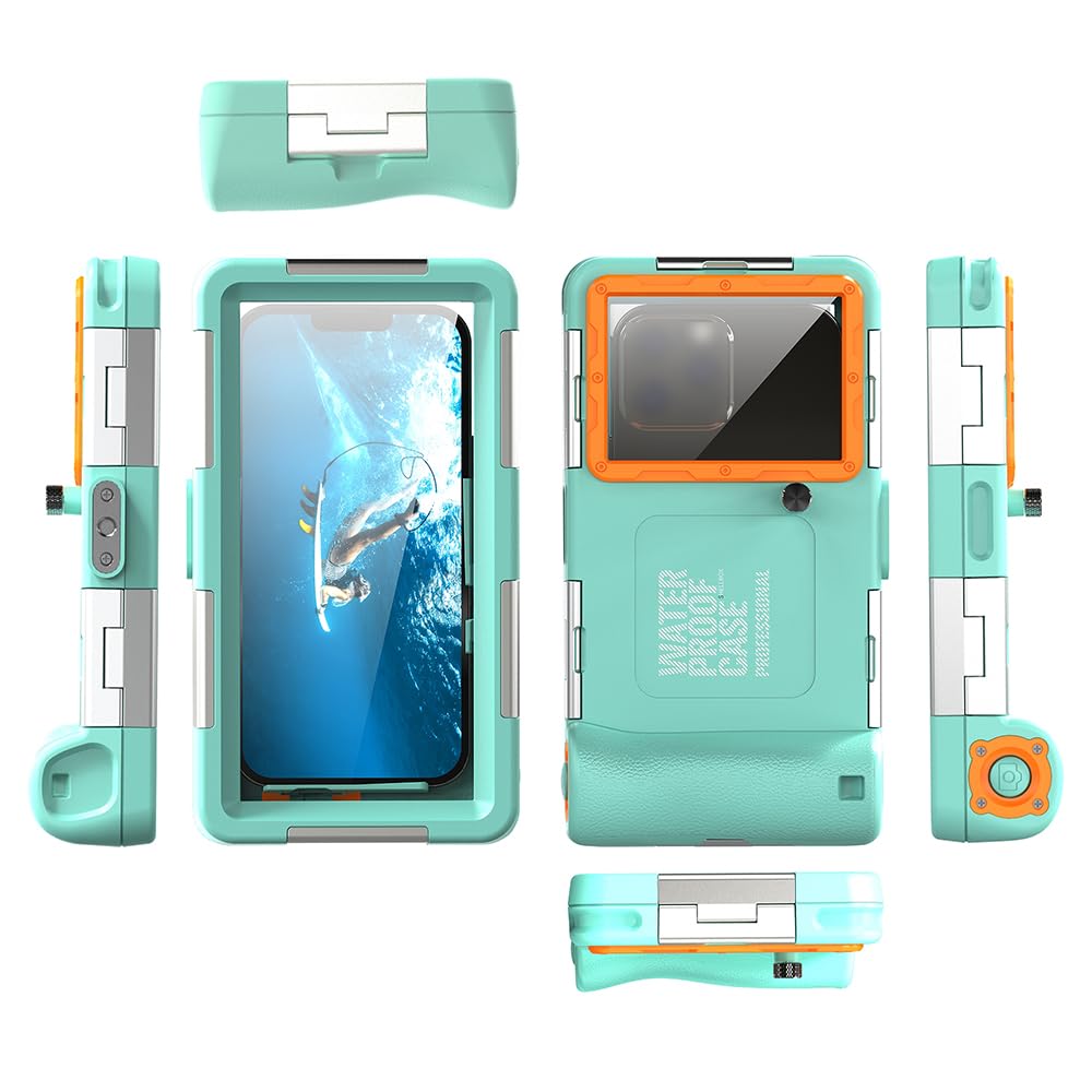 Light Blue and Orange Diving Phone Protective Case H398873