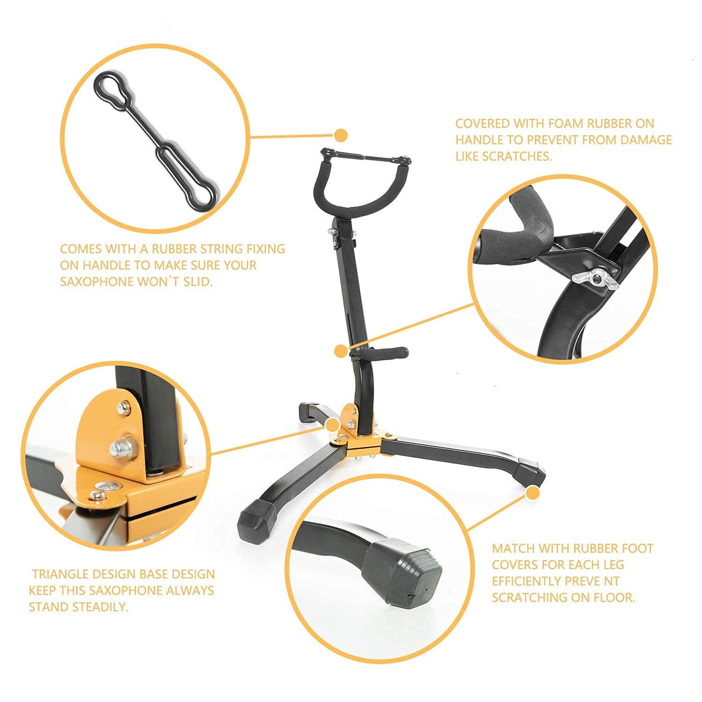Folding Adjustable Metal Saxophone Stand O717