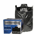 42 Gallon Black Contractor Garbage Bag, 40 Count H4519