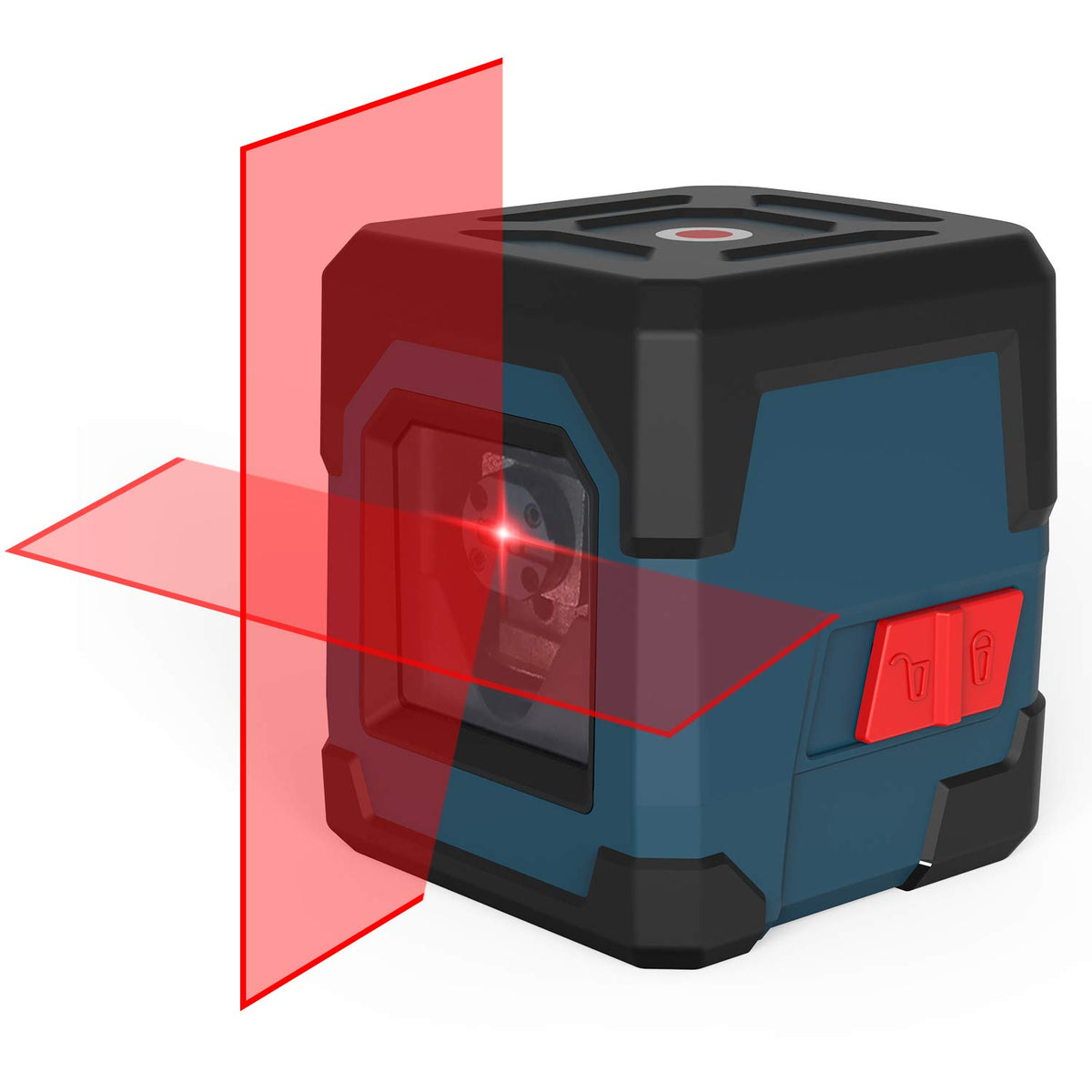 Cross Line Laser Level with Self-Leveling, Vertical and Horizontal Line, 360 Degree, Carrying Pouch, Battery Included C19135