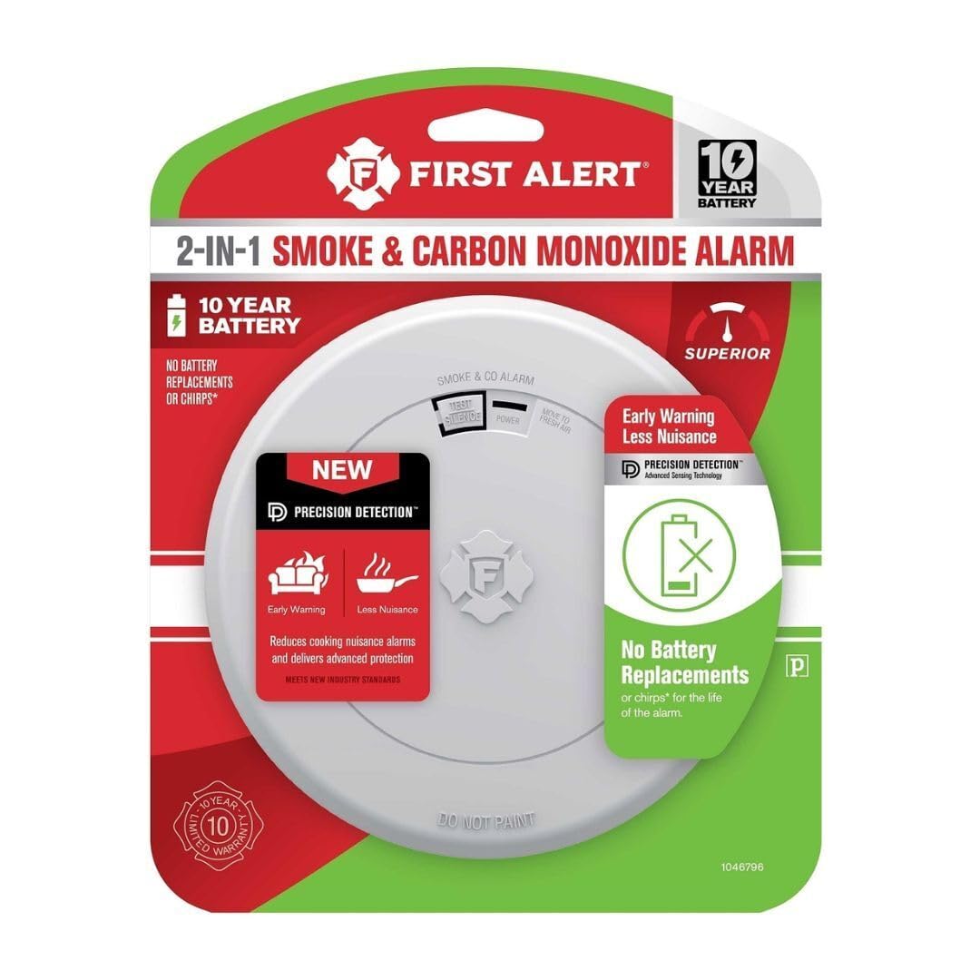 10-Year Battery Smoke and Carbon Monoxide Detector N3353