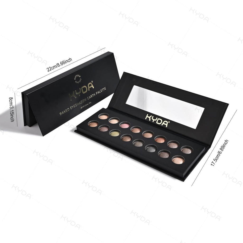 16 Colors Baked Eyeshadow Palette Matte Shimmer Finish M343