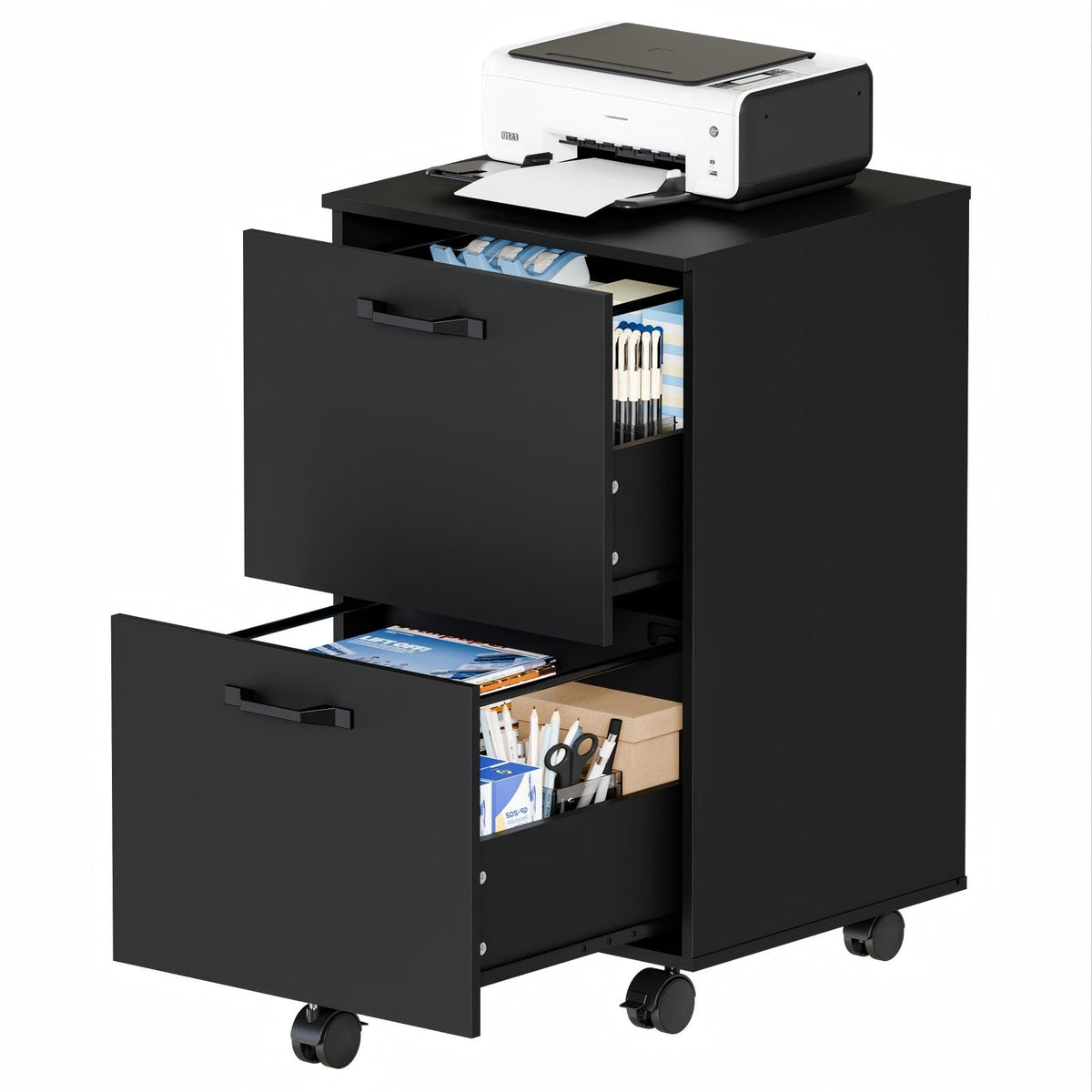 2 Drawer Rolling Storage Cabinet V62389