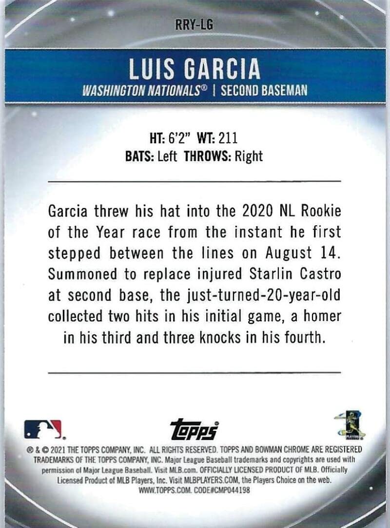 Luis Garcia Baseball Trading Card B1173