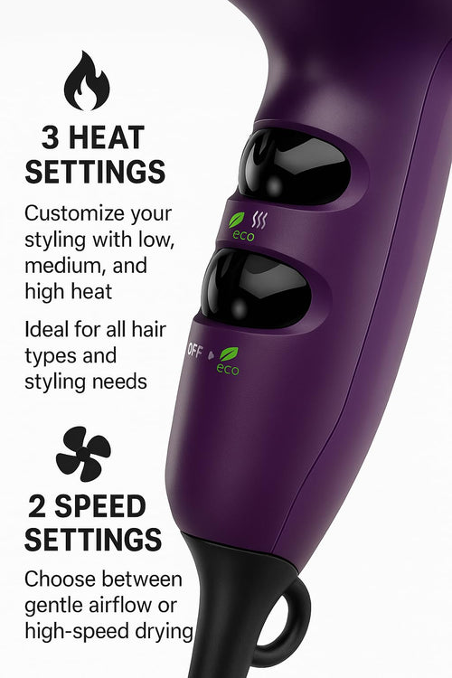 1875W Compact Anti-Frizz Hair Dryer N203