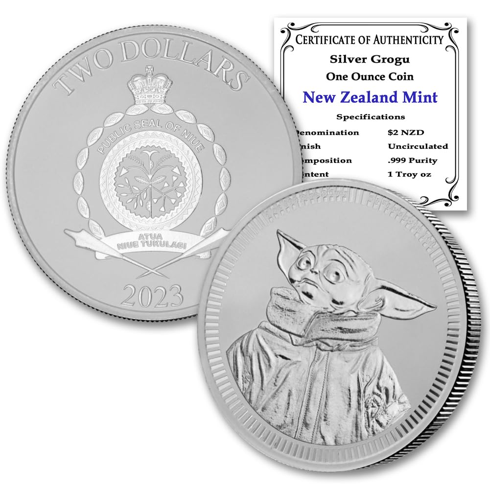 1 oz Silver Star Wars Mandalorian Coin G336983