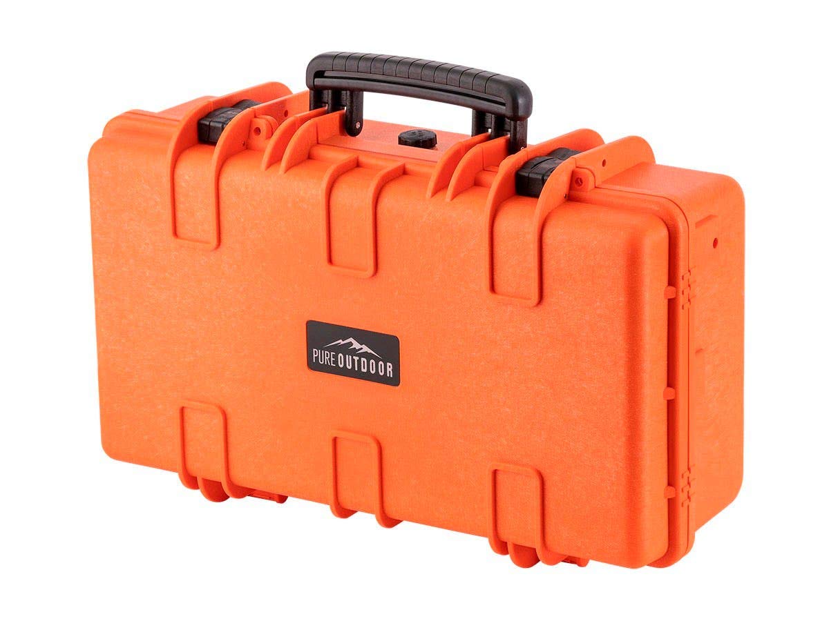 Weatherproof Hard Case with Customizable Foam, 22 x 14 x 8 Inches, Orange C18756