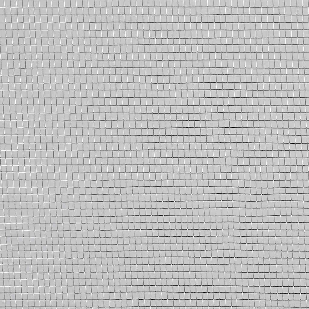 Aluminum Mesh Screen 39.4x196.9 Inches Silver V4444