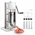 3L Stainless Steel Manual Sausage Stuffer with 4 Tubes P2343