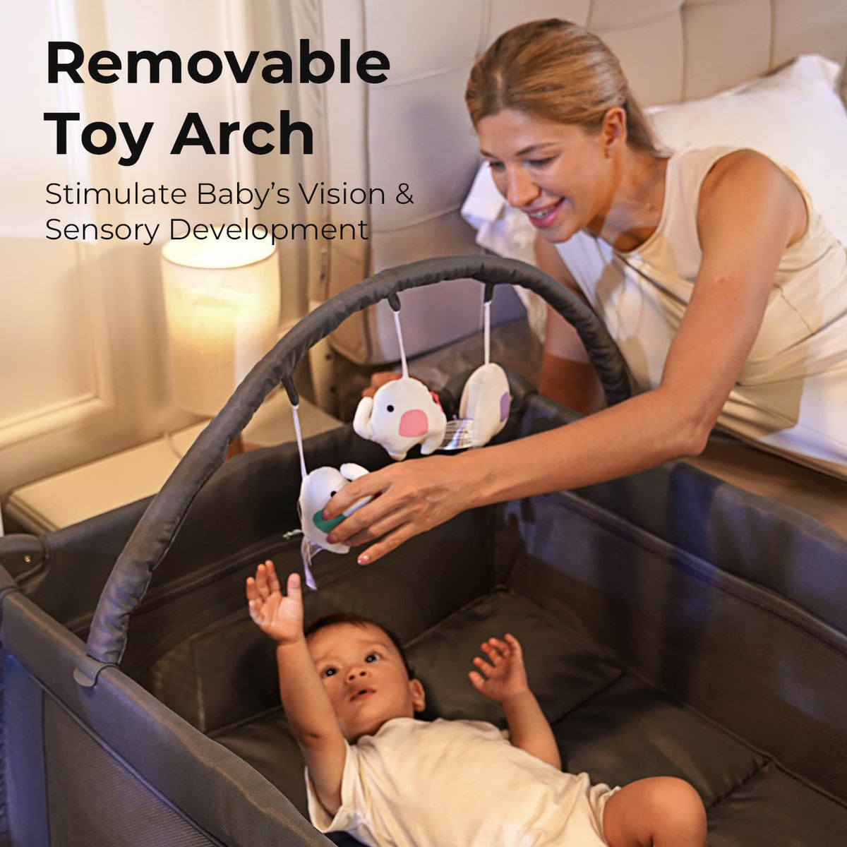 Portable Baby Playpen with Bassinet O79463