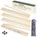 20 Inch Acrylic Mahjong Racks with Magnetic Pushers Set of 4 Y3895
