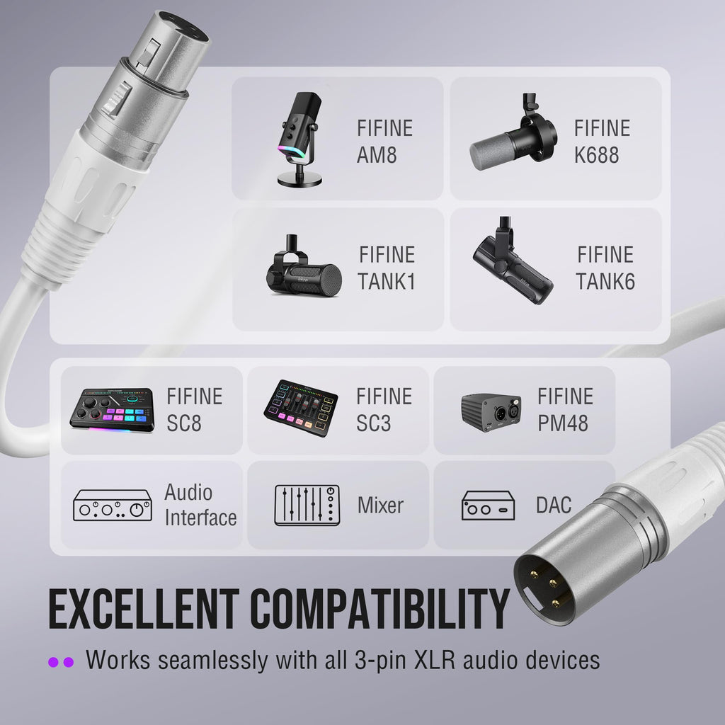 XLR Podcast Dynamic Mic with Audio Mixer T1381