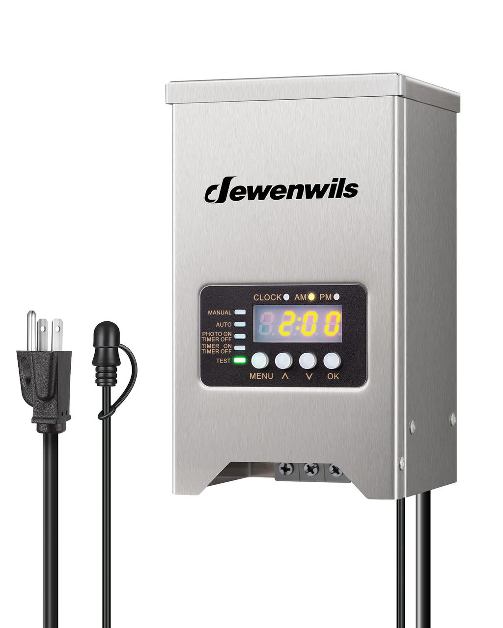 200W Low Voltage Transformer with Photocell Sensor & Timer D4113