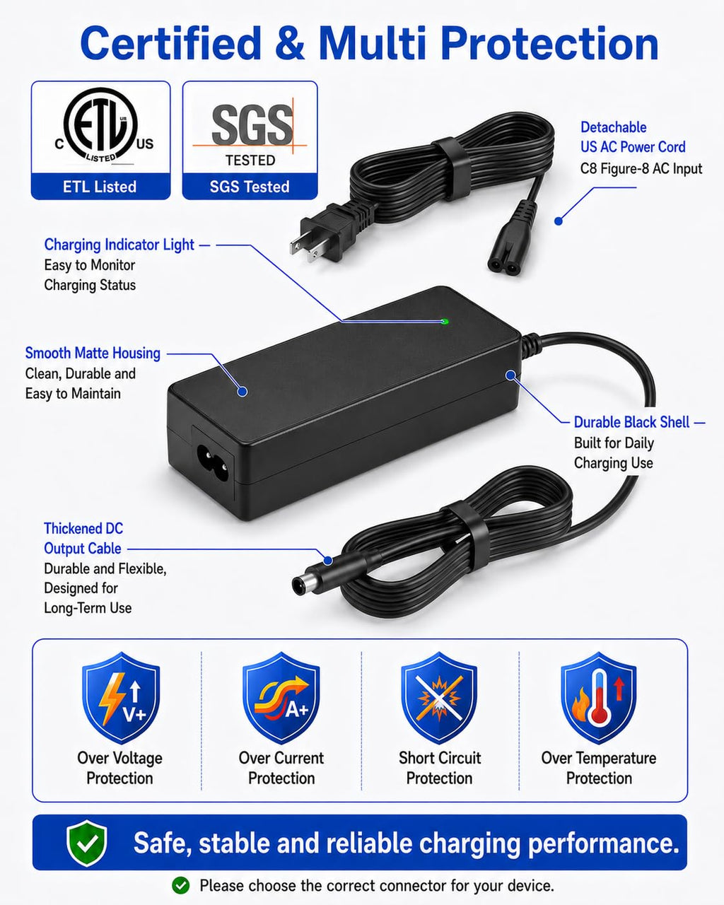 42V 2A Electric Scooter Charger Q799