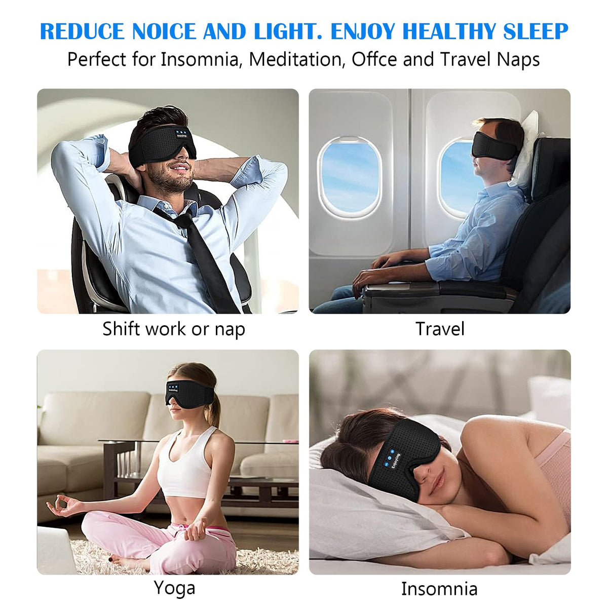 Sleep Mask with Bluetooth Headphones S698