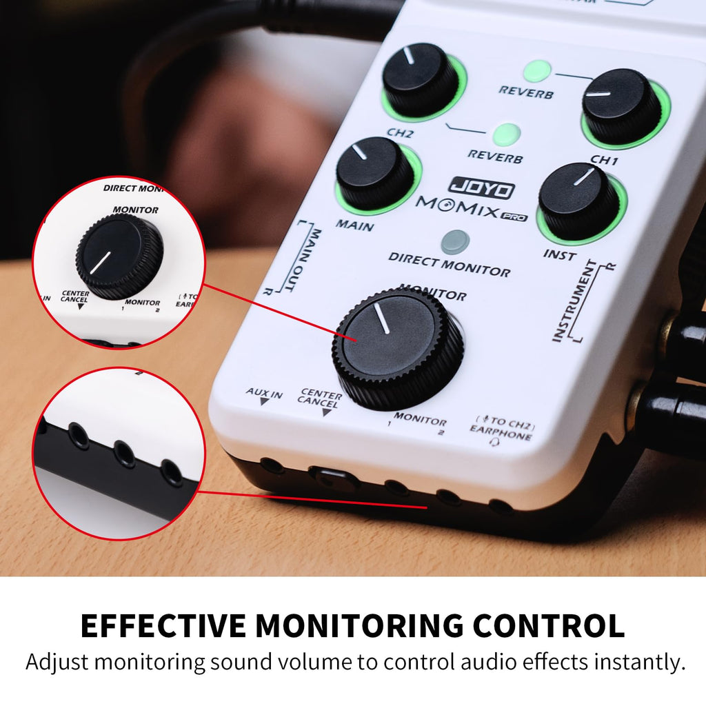 Portable Rechargeable USB Audio Interface with 48V Phantom Power W9607