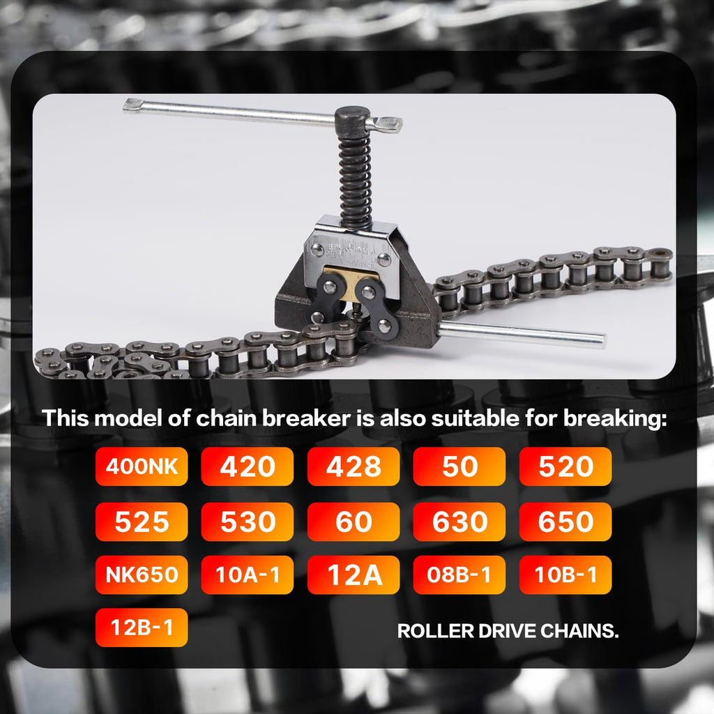 Roller Chain Detacher Tool for 420 428 520 525 530 630 Chain A9101