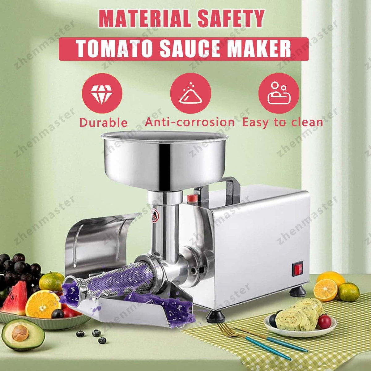 450W Electric Tomato Strainer with Seed Separator F2486