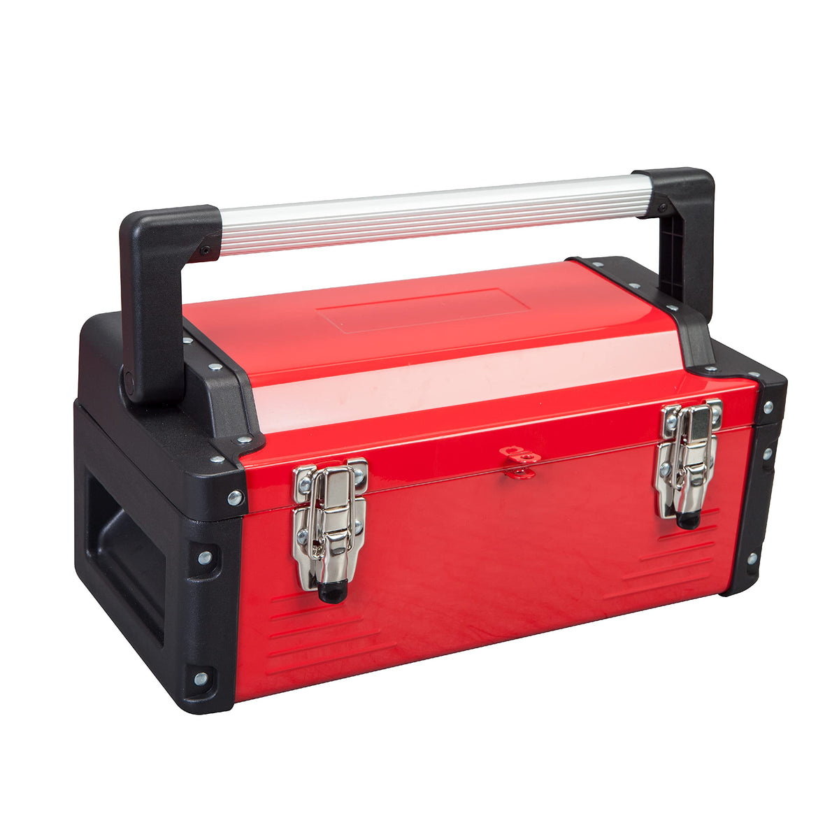 16" Inch Steel Metal Tool Box with Removable Tray V43897