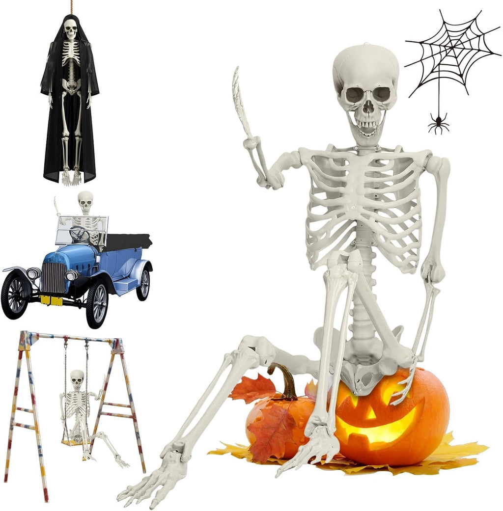 5.4ft Life Size Skeleton with Movable Joints F514694
