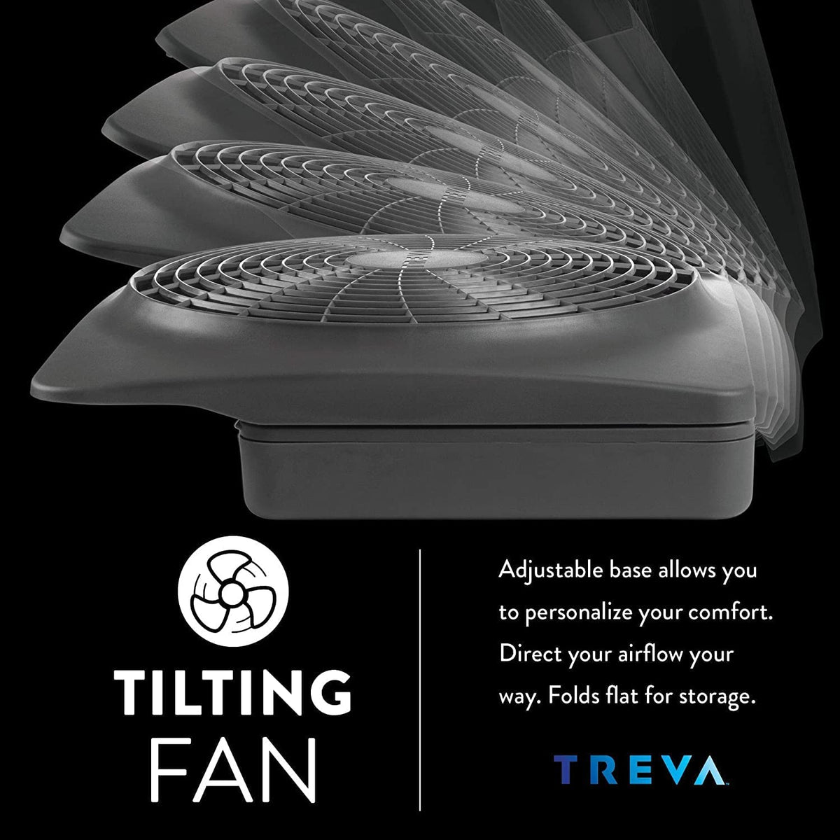 10 in Portable Desktop Battery Fan 2-Speed C8796