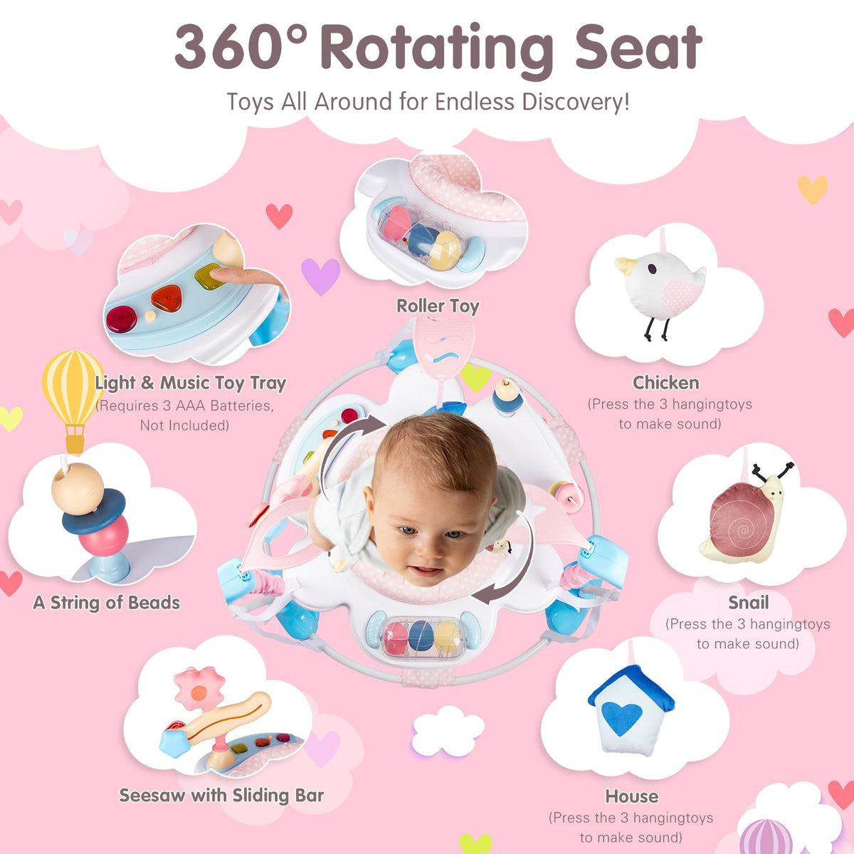3-in-1 Baby Activity Center E990