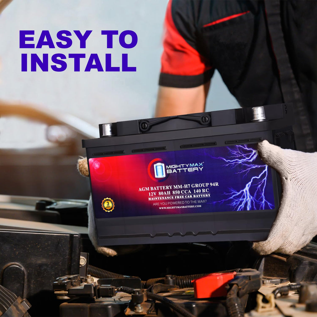 12V 80AH 850 CCA Replacement Battery M371
