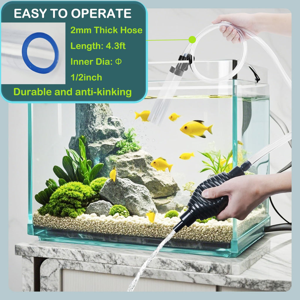 Aquarium Siphon Cleaner Fish Tank Water Changer Kit E6835