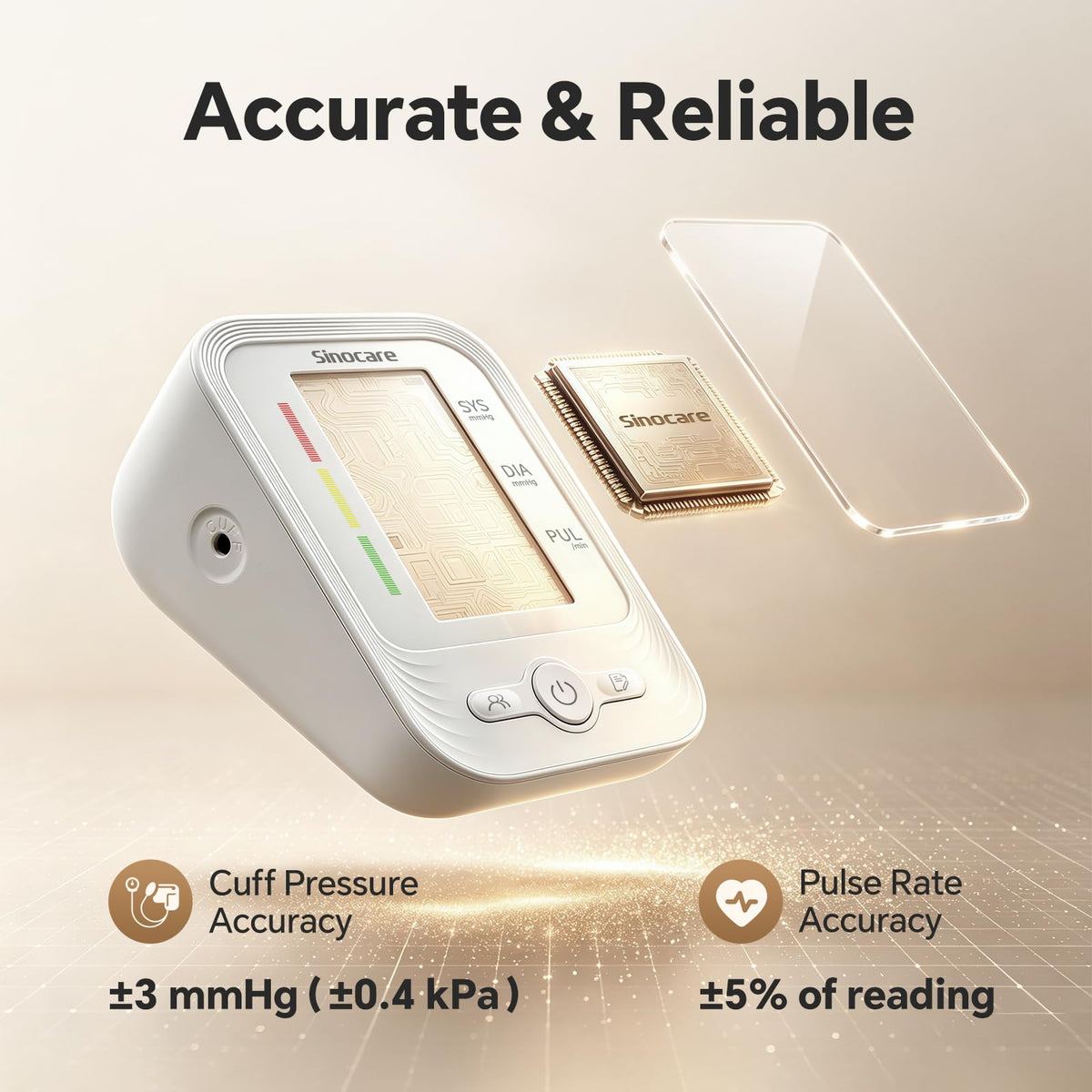 Upper Arm Blood Pressure Monitor with Adjustable Cuff I238999
