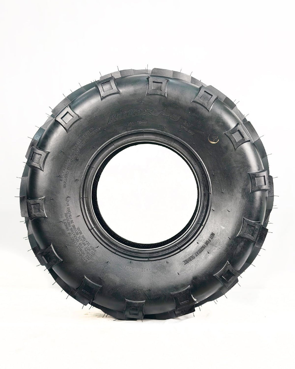 2 Pack 19x7-8 ATV Tires 4PR Tubeless All Terrain A338801