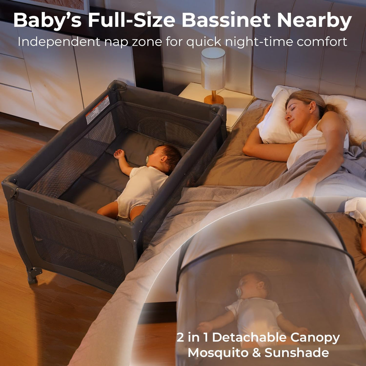 Portable Baby Playpen with Bassinet O79463