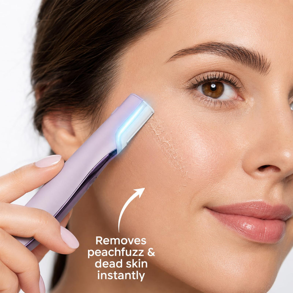 Sonic Dermaplaning Tool with LED Light, Rechargeable Facial Hair Remover N137493