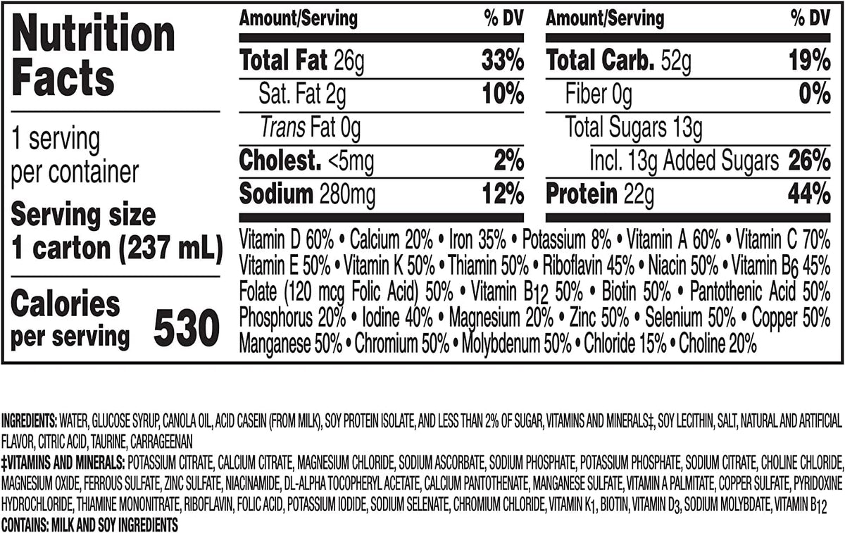 Very High Calorie Nutritional Drink Variety Pack, 12 Count L874