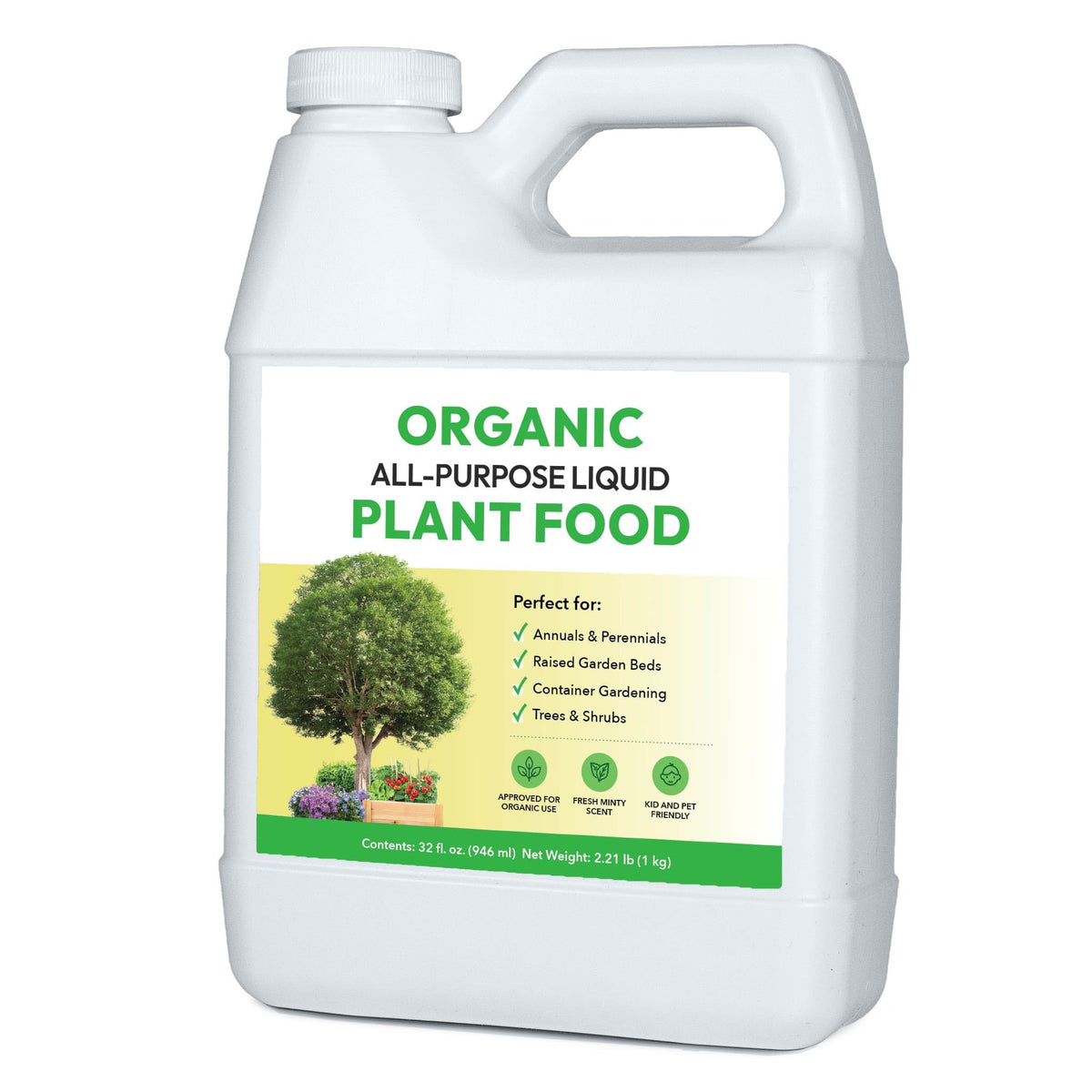 Organic All-Purpose Liquid Plant Food Fertilizer 32oz W354