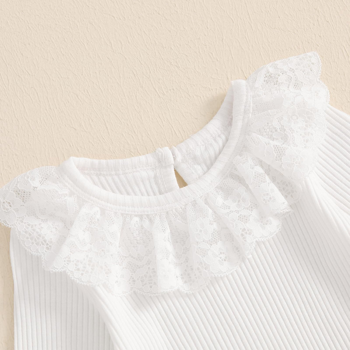 Baby Girl Lace Romper and Corduroy Skirt Outfit O6784