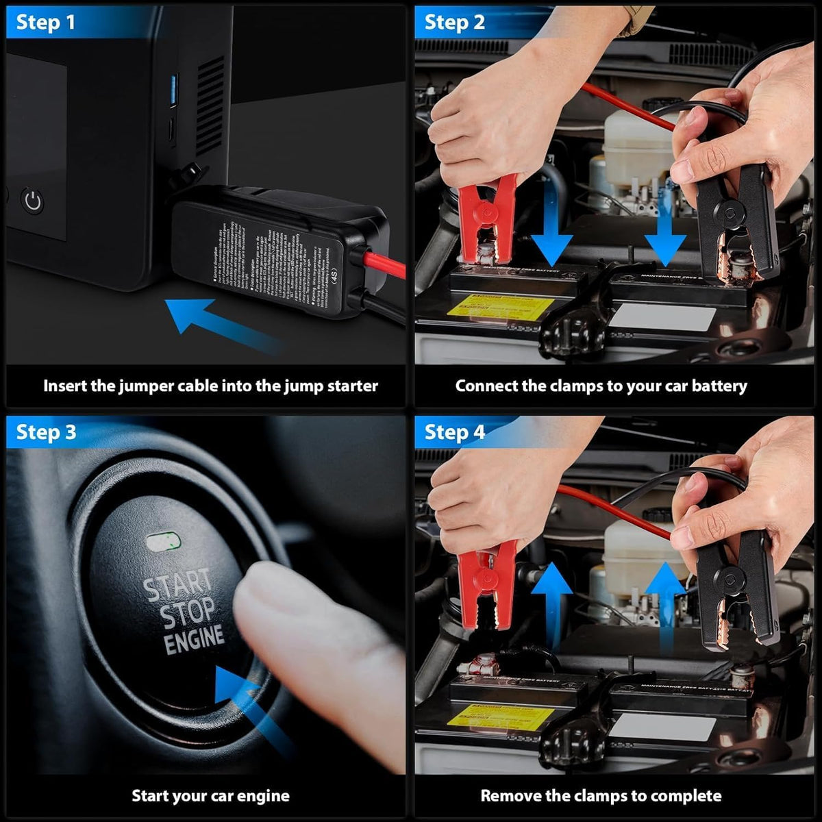 Portable Jump Starter with Air Compressor G7186