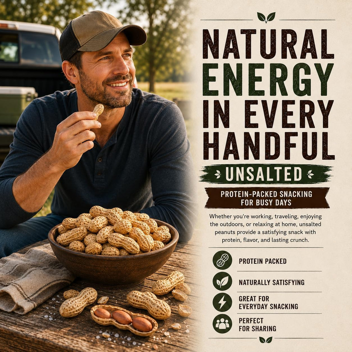 2 LB Unsalted Roasted Peanuts In Shell O4991