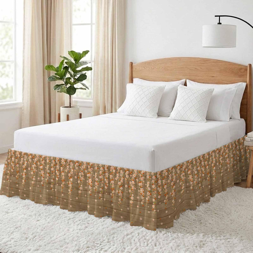 Ruffle Wrap Around Bed Skirt California King 18" Drop V9620