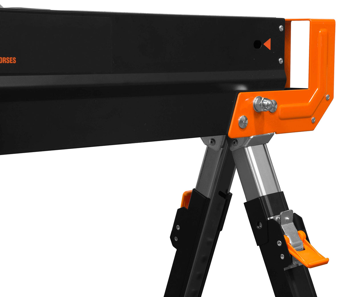 Steel Saw Horse Set, 1300-Pound Capacity, Height Adjustable, Two Pack D2075