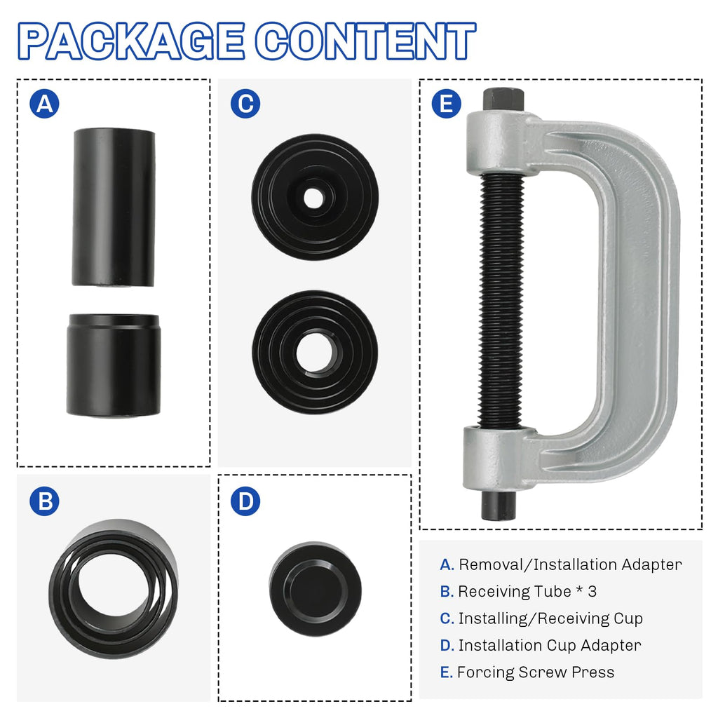 Heavy Duty Ball Joint Press and U Joint Removal Tool Kit O893893