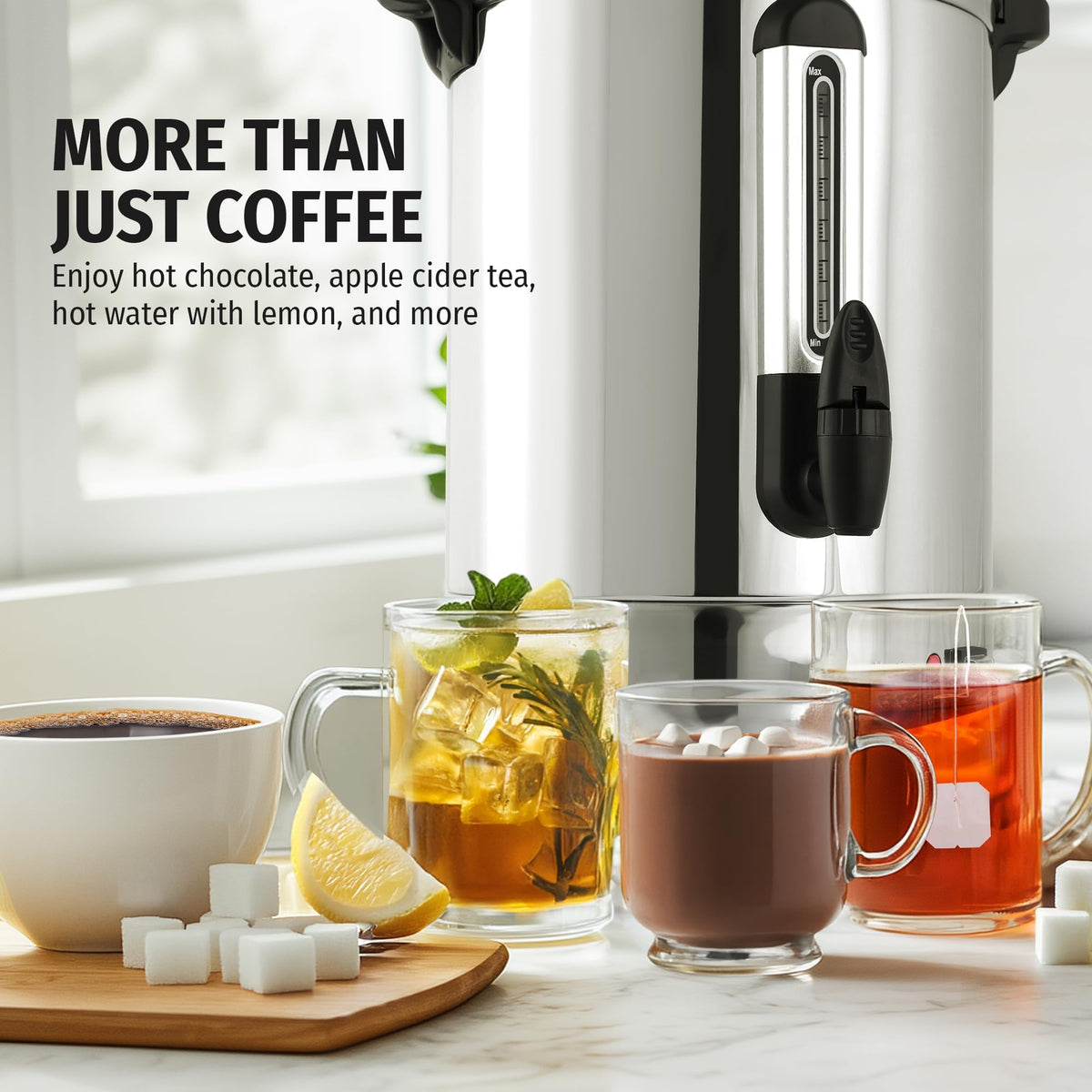 100 Cup Stainless Steel Commercial Coffee Urn W419