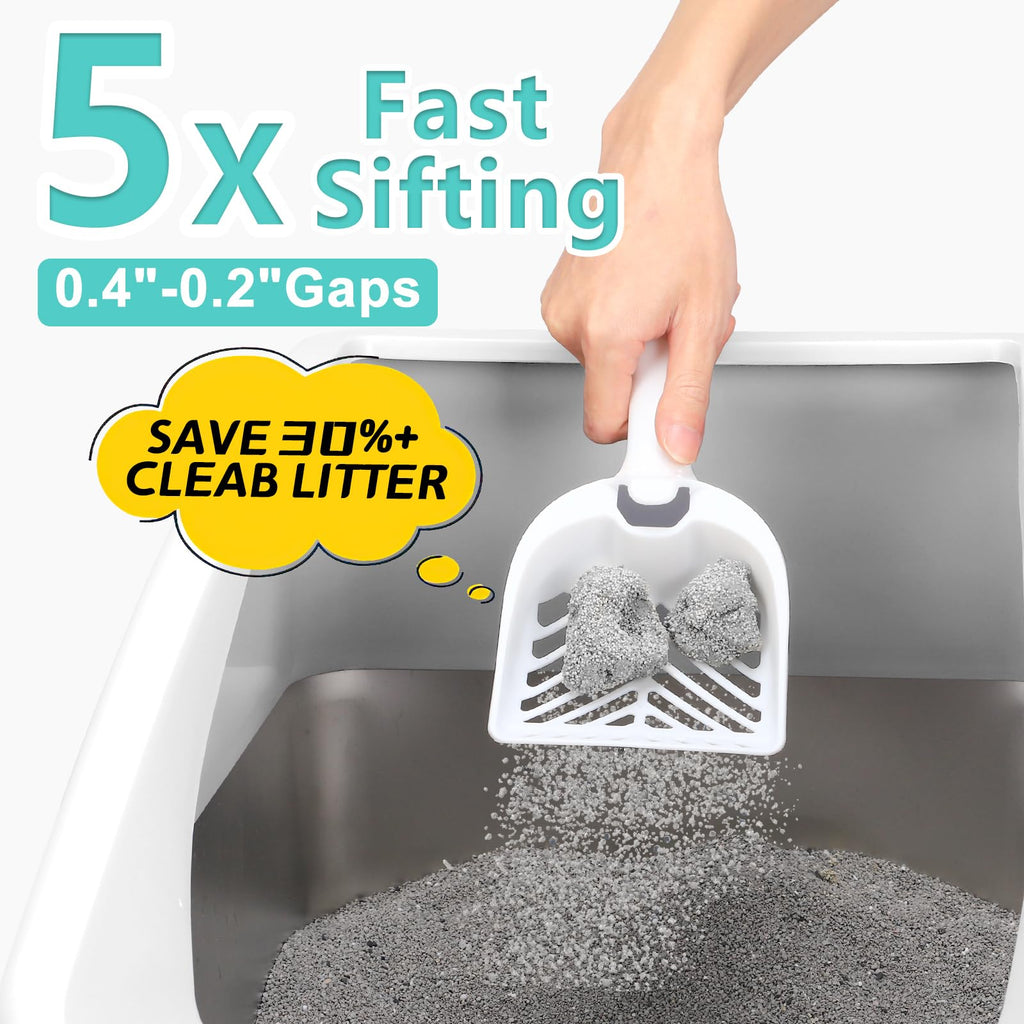 XL Enclosed High Sided Stainless Steel Cat Litter Box with Lid I710211