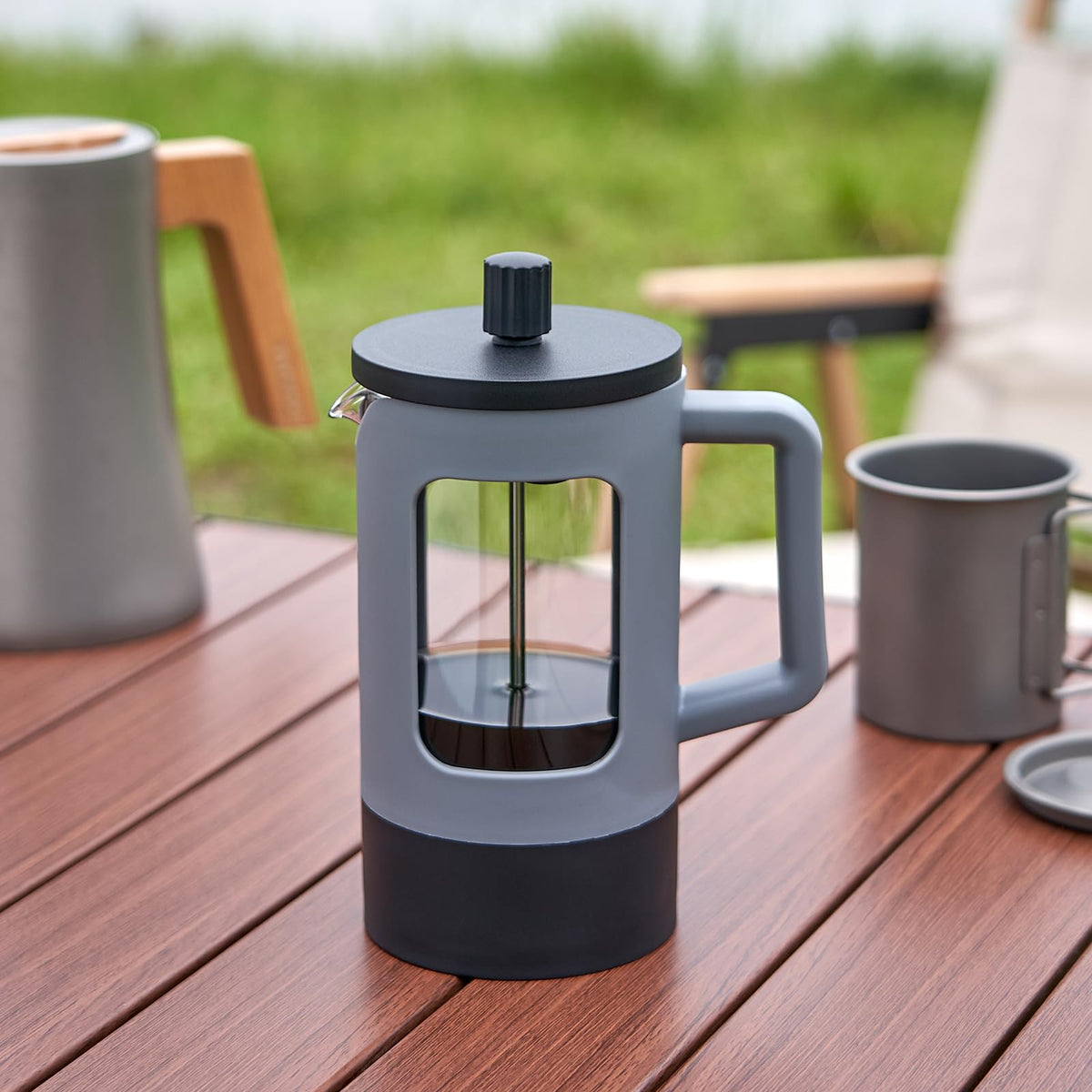 21 oz Heat-resistant Borosilicate Glass French Press Coffee Maker V275