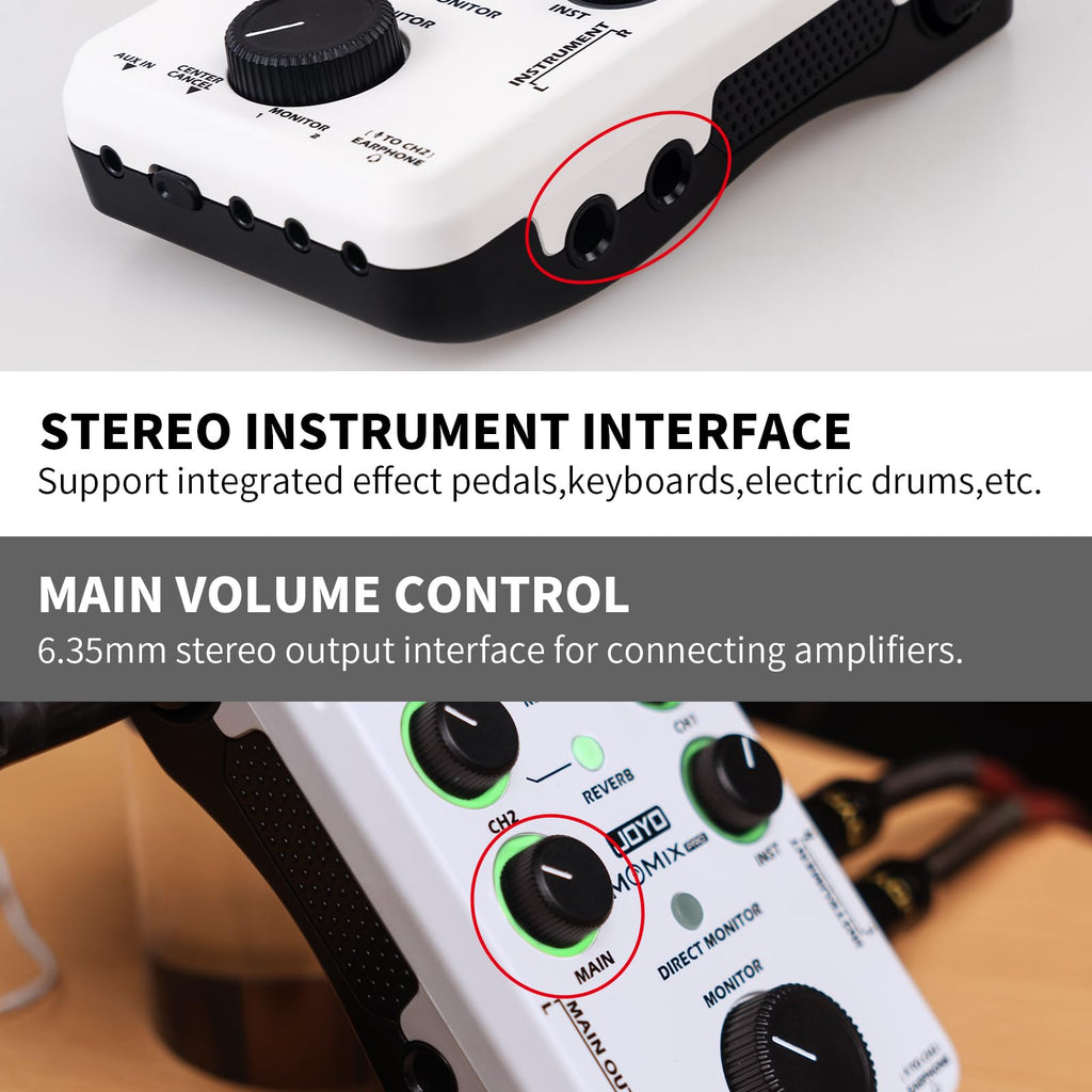 Portable Rechargeable USB Audio Interface with 48V Phantom Power W9607