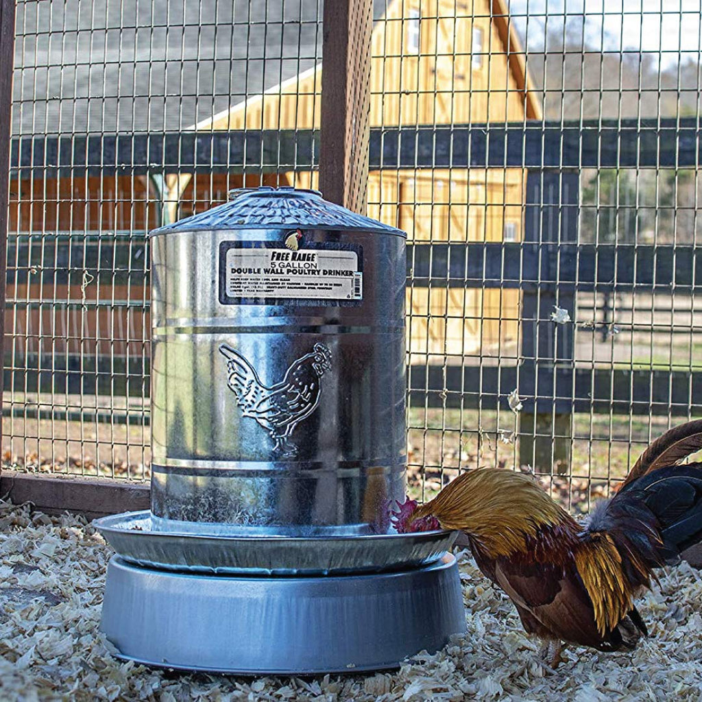 5 Gallons Double Wall Poultry Drinker W44160