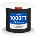 1/8" Black T316 Stainless Steel Cable Railing Wire Rope O3658