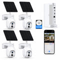 Solar Security Cameras Wireless Outdoor 4 Pack K8389