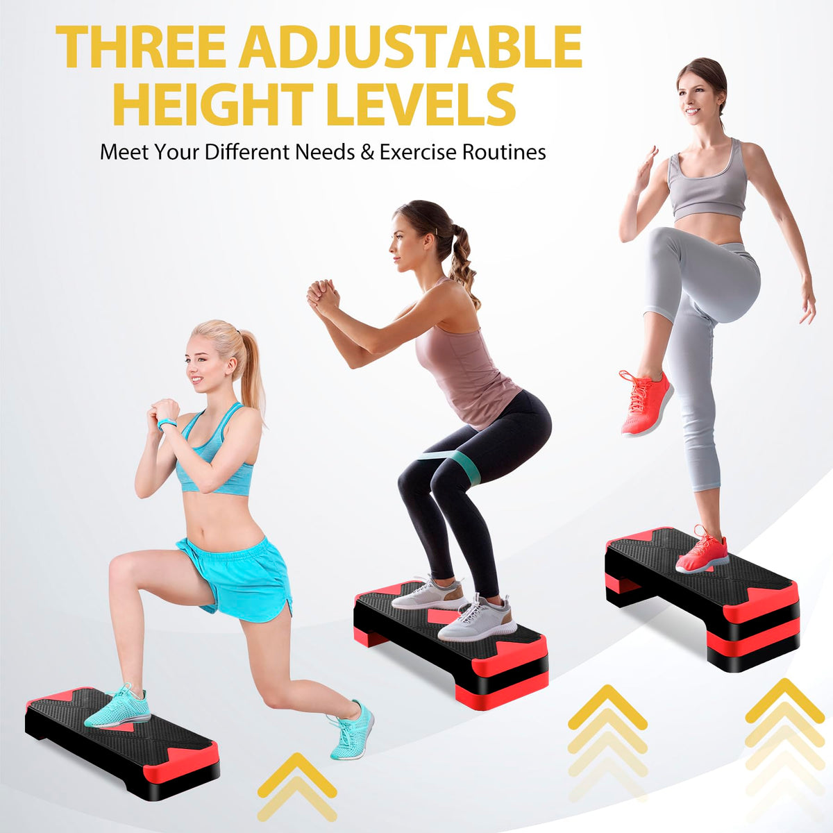 Adjustable Aerobic Stepper with Risers G4814